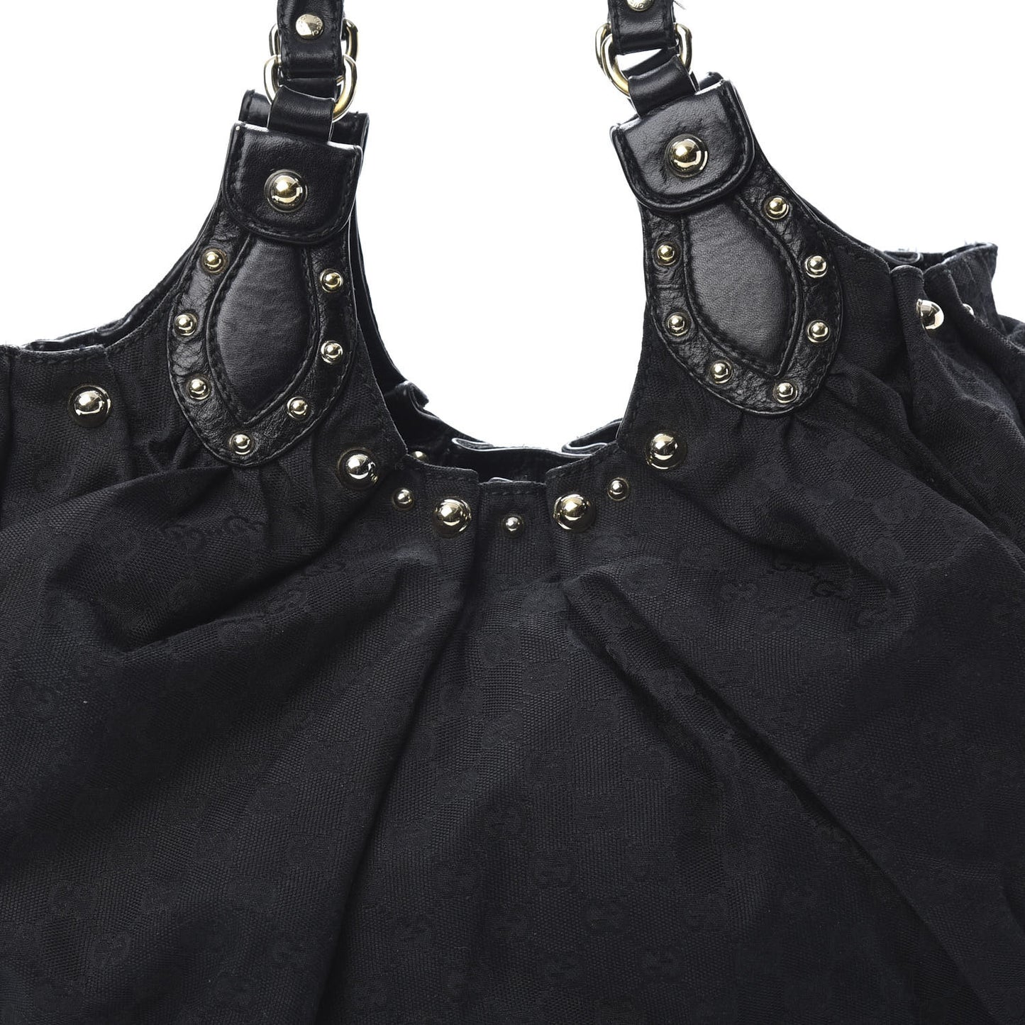 Monogram Studded Pelham Tote Black