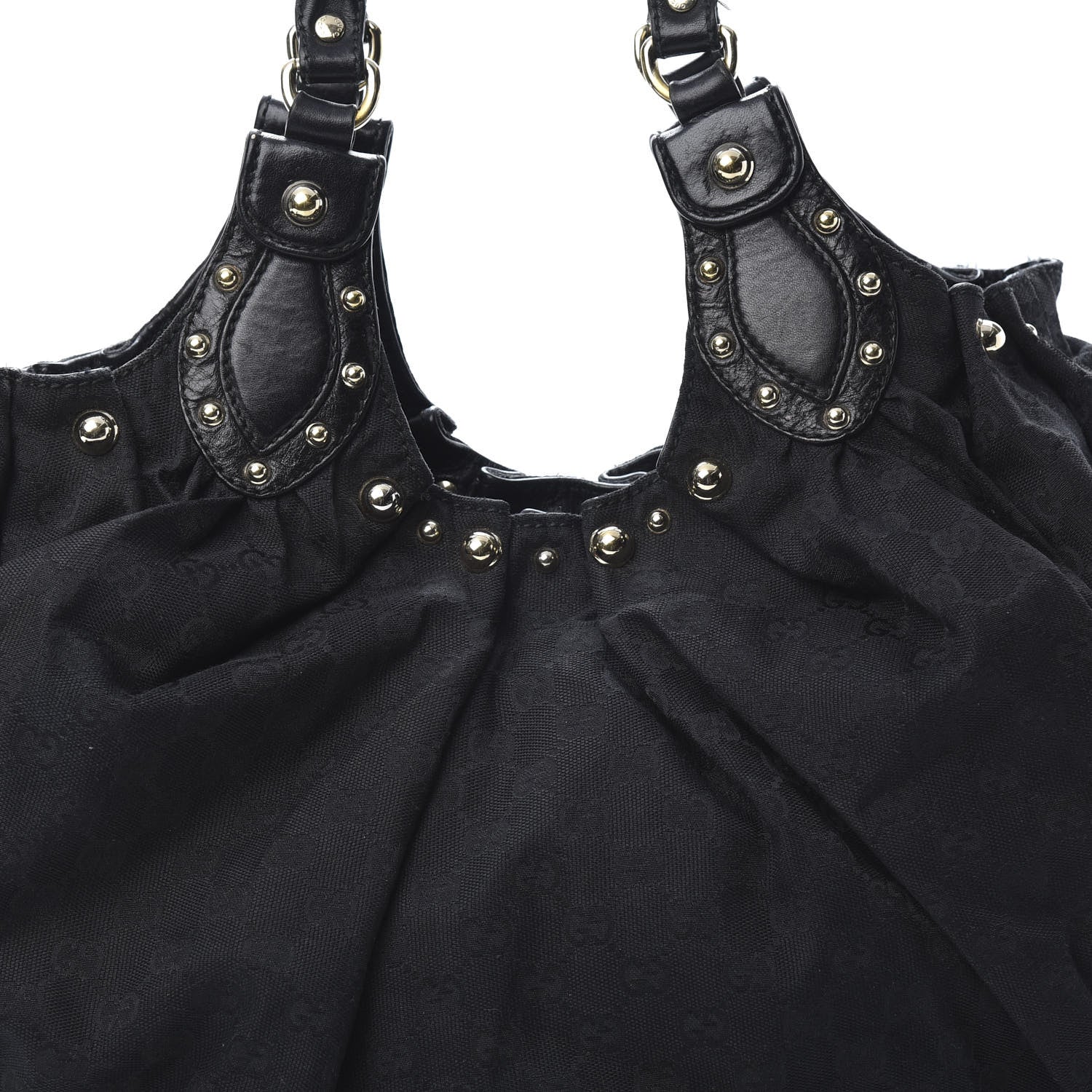 Gucci Monogram Studded Pelham Tote Black 8 of 13