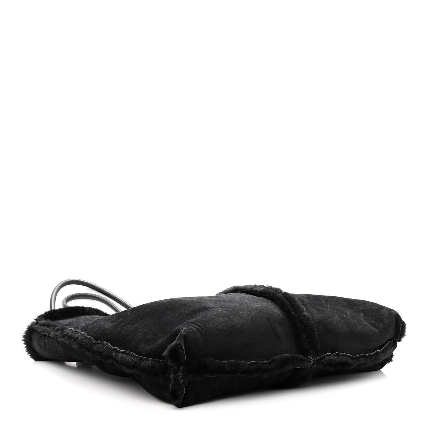 Shearling Reversible Tote Black