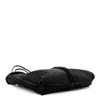 Bottega Veneta Shearling Reversible Tote Black 6 of 15