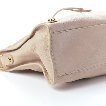 Balenciaga Chevre Gold Hardware Metallic Edge City Beige Praline 6 of 10