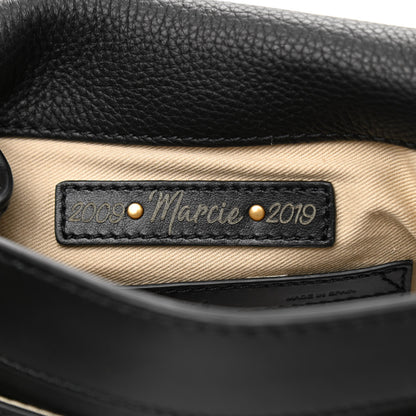 Chloe Calfskin Mini Marcie Round Fringe Crossbody Bag Black 6 of 9