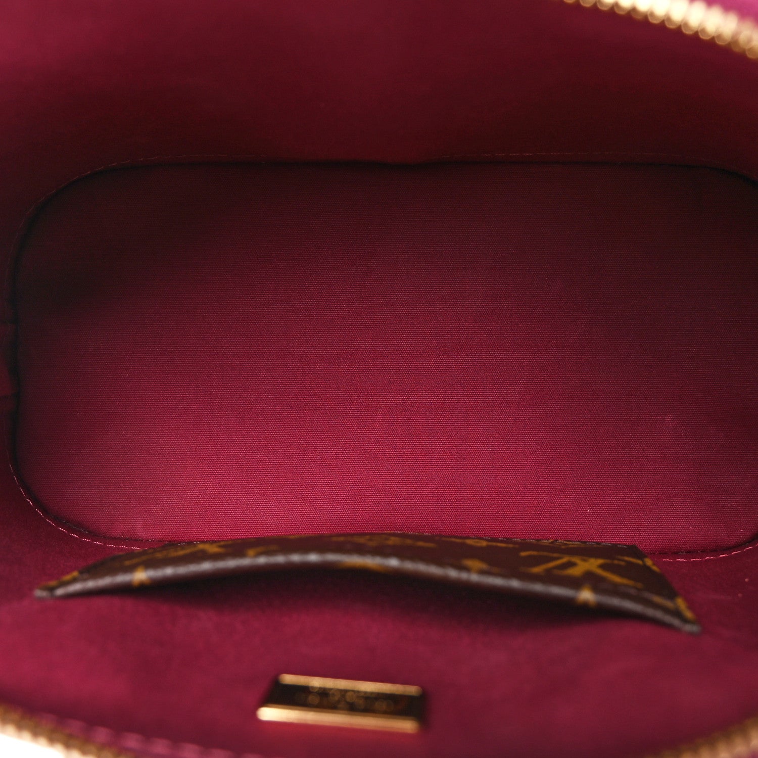 Louis Vuitton Patent Monogram Alma BB Magenta 5 of 9
