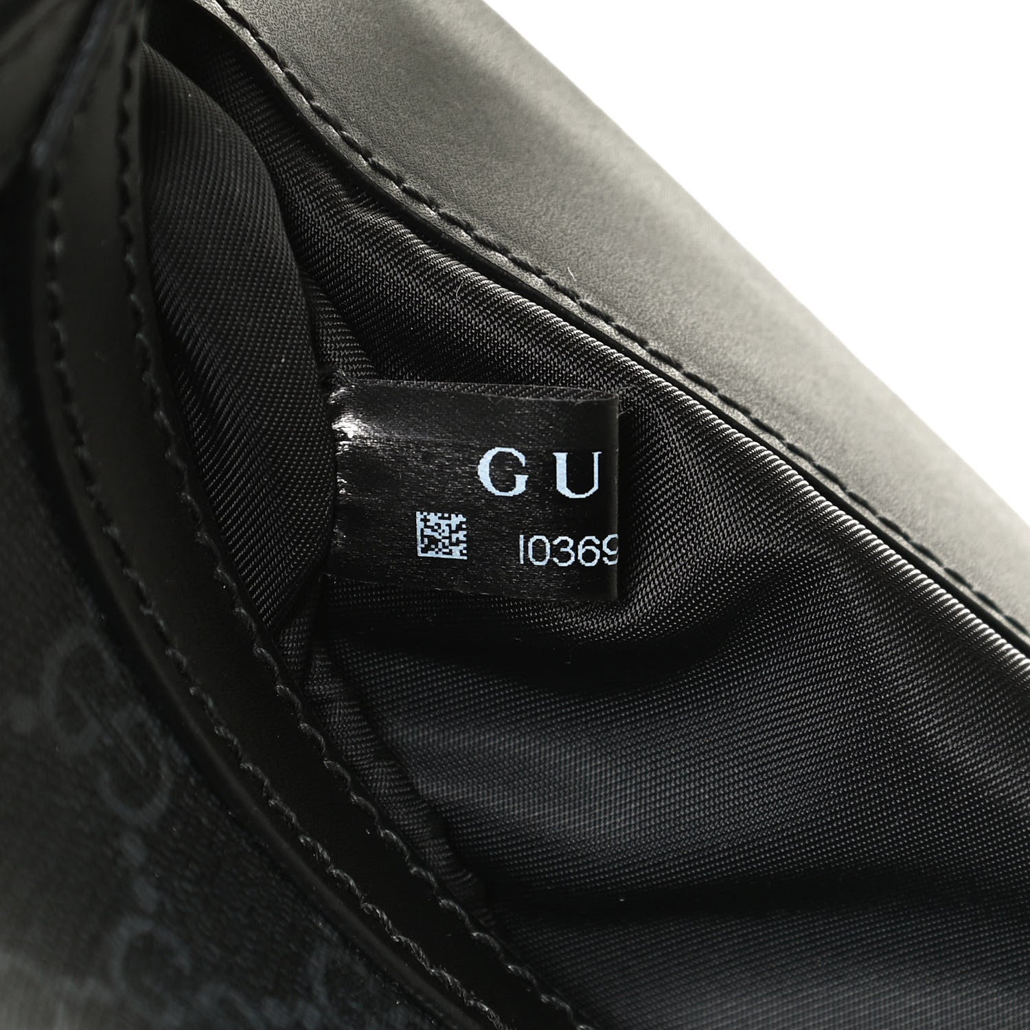 Gucci GG Supreme Monogram Web Messenger Diaper Bag Black Grey 7 of 13
