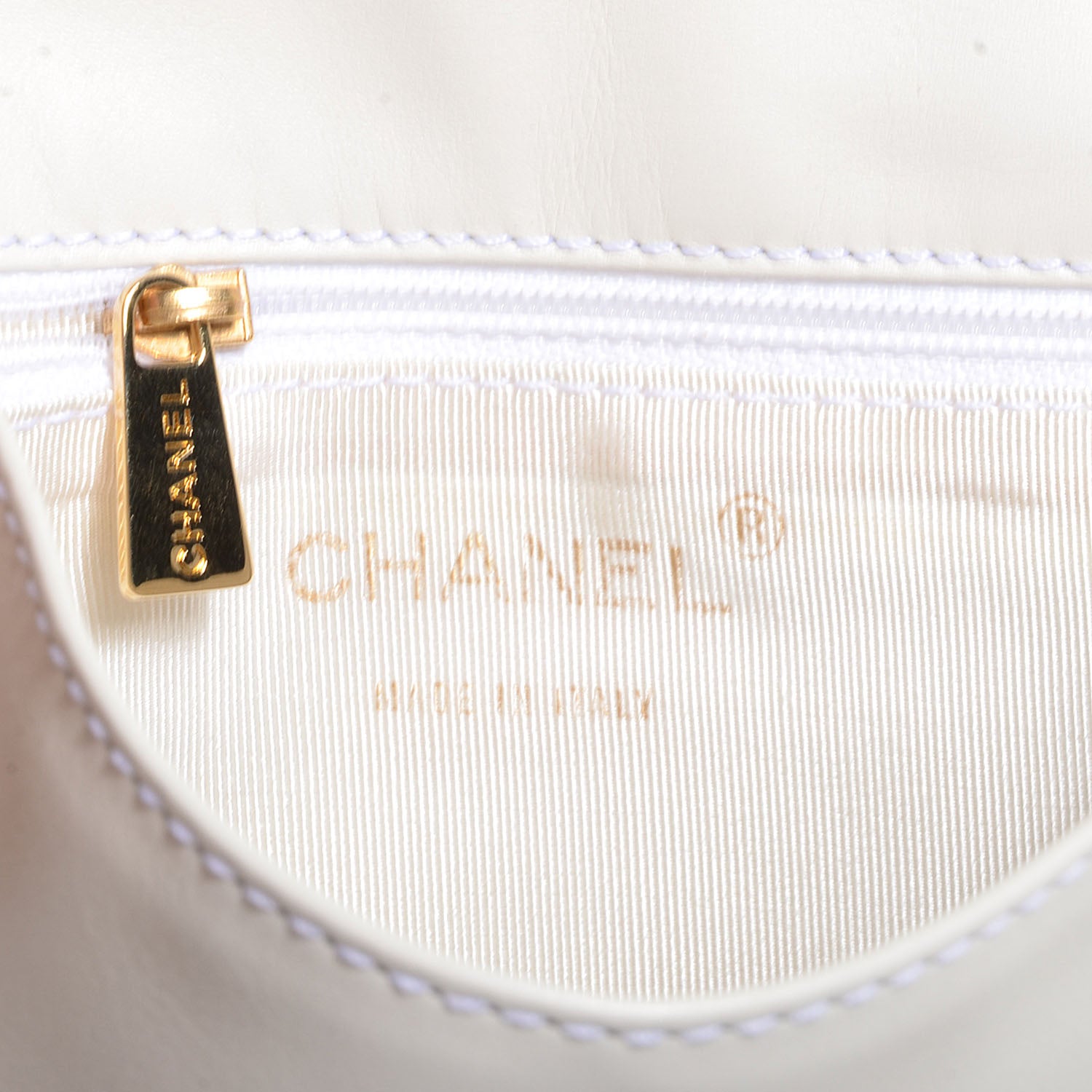 Chanel Lambskin CC Small Messenger Flap Bag White 6 of 7