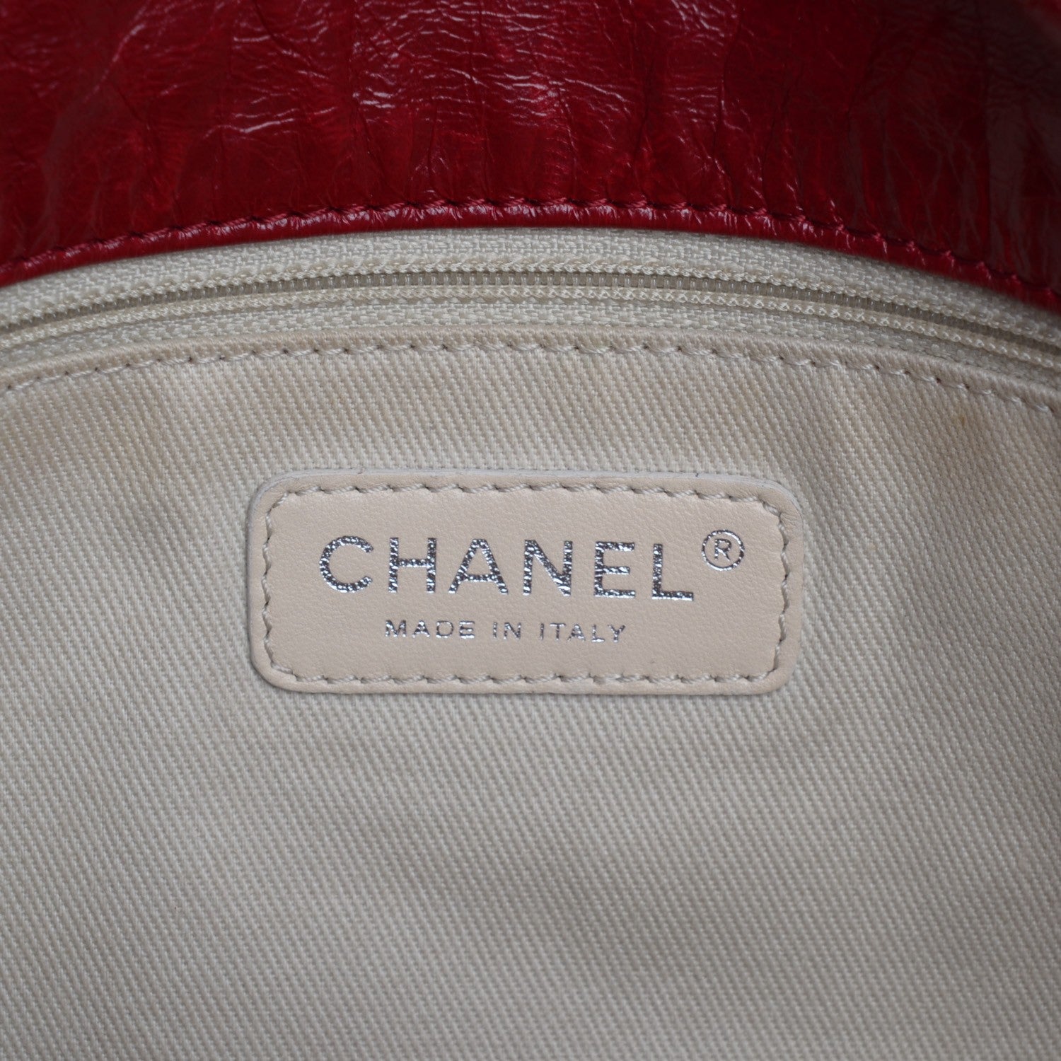 Chanel Glazed Goatskin Double Stitch Maxi Flap Red 6 of 7