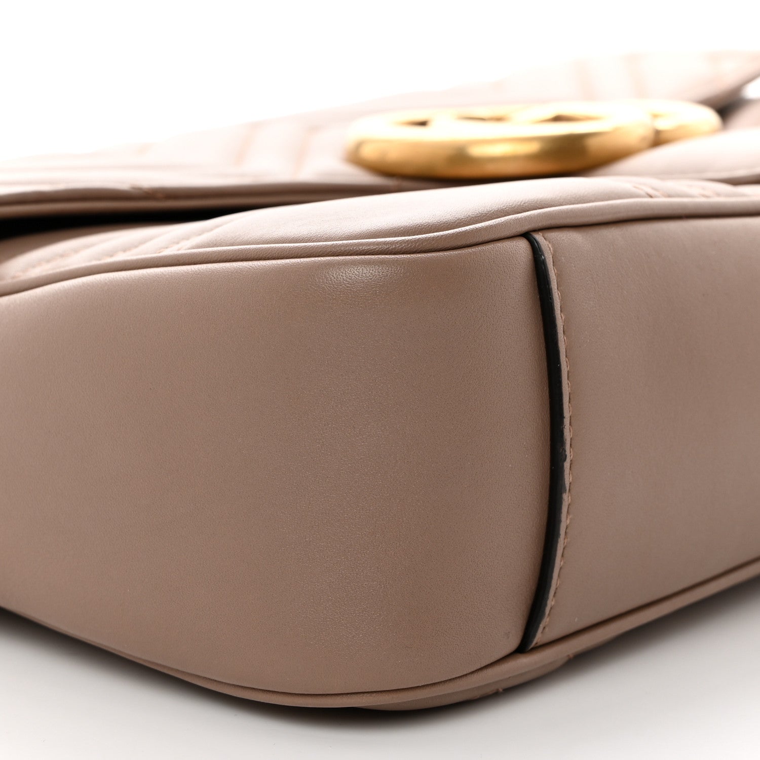 Gucci Calfskin Matelasse Medium GG Marmont Shoulder Bag Porcelain Rose 9 of 10