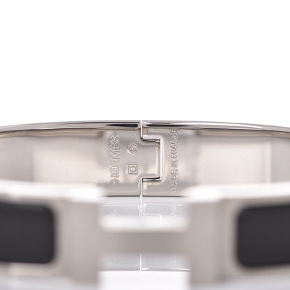 Hermes Matte Enamel Narrow Clic Clac HH Bracelet GM Black 4 of 6