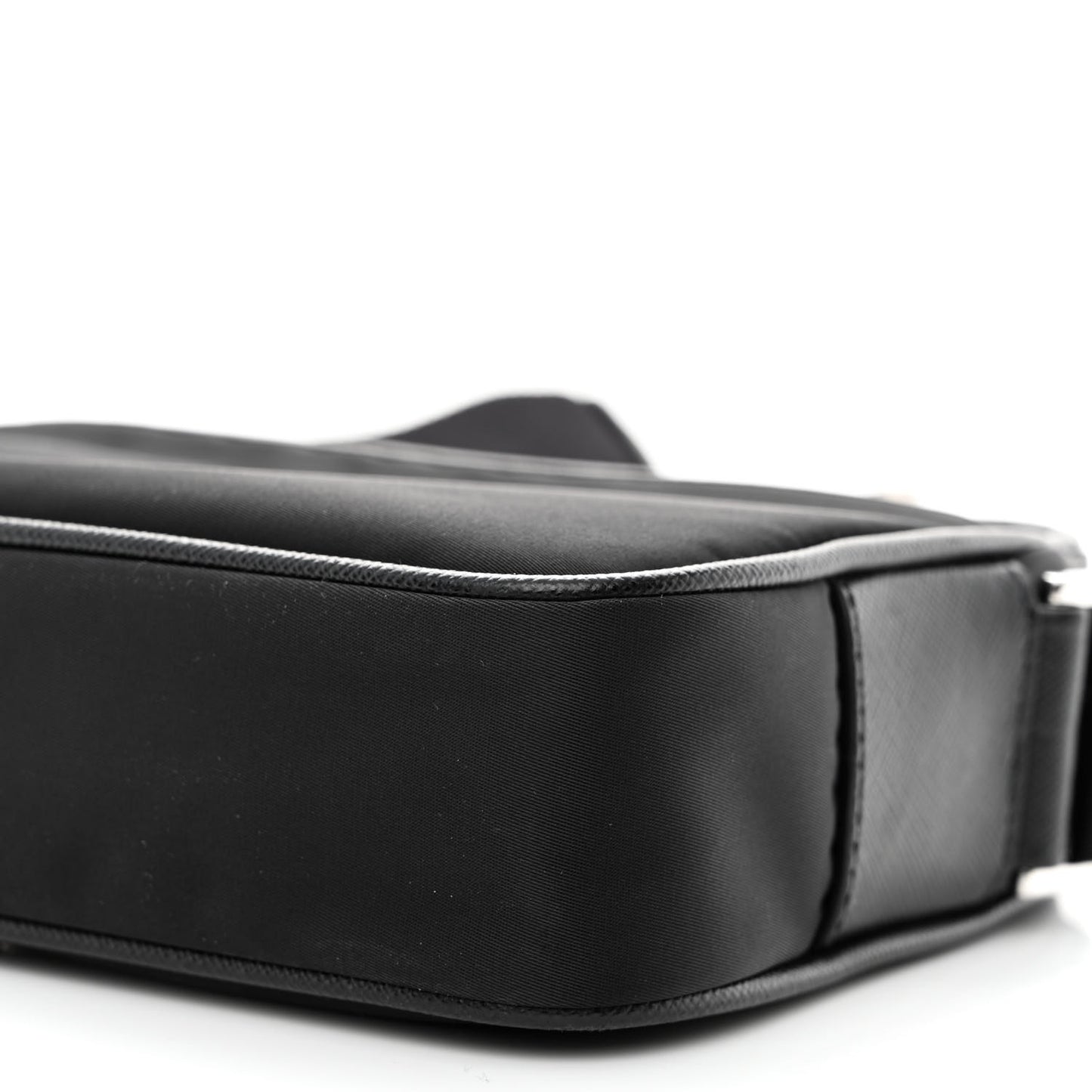 Tessuto Nylon Saffiano Logo Camera Bag Black
