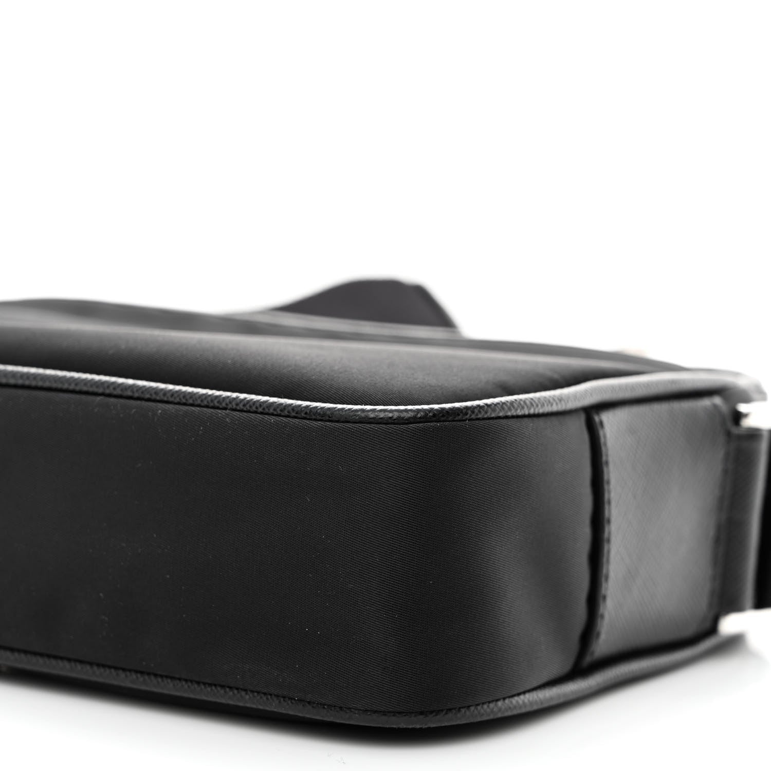 Prada Tessuto Nylon Saffiano Logo Camera Bag Black 11 of 11