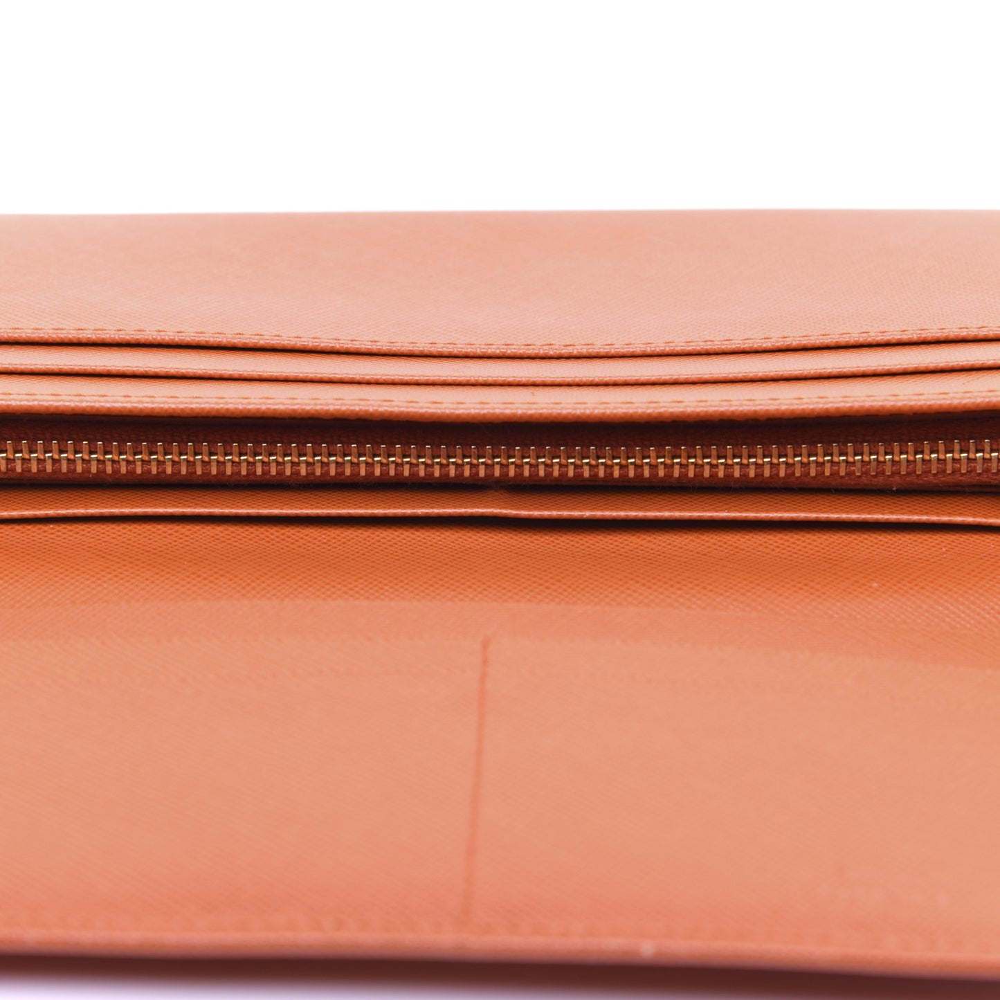 Saffiano Triangle Continental Flap Wallet Papaya