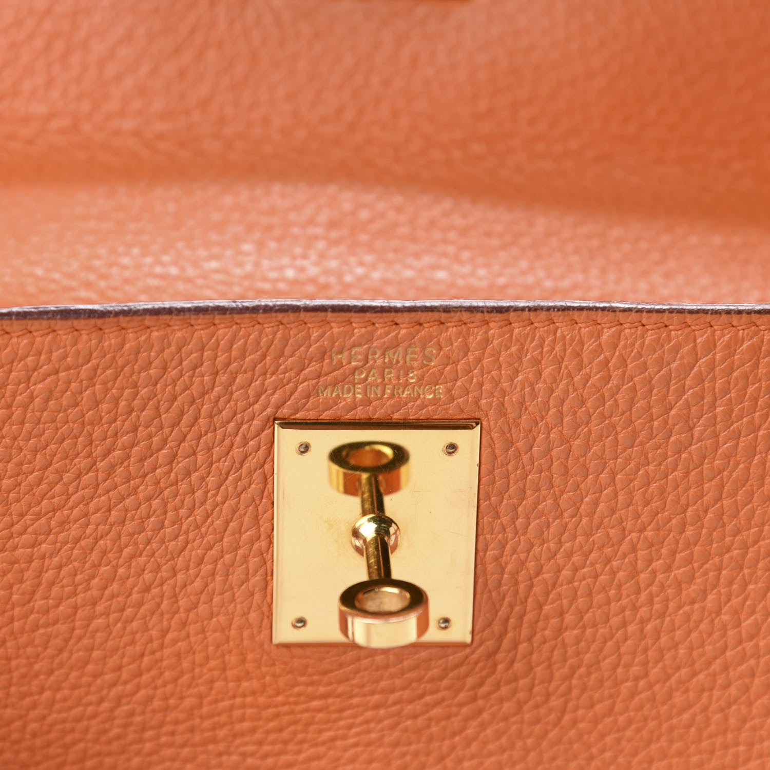 Hermes Togo Kelly Retourne 32 Orange 11 of 13