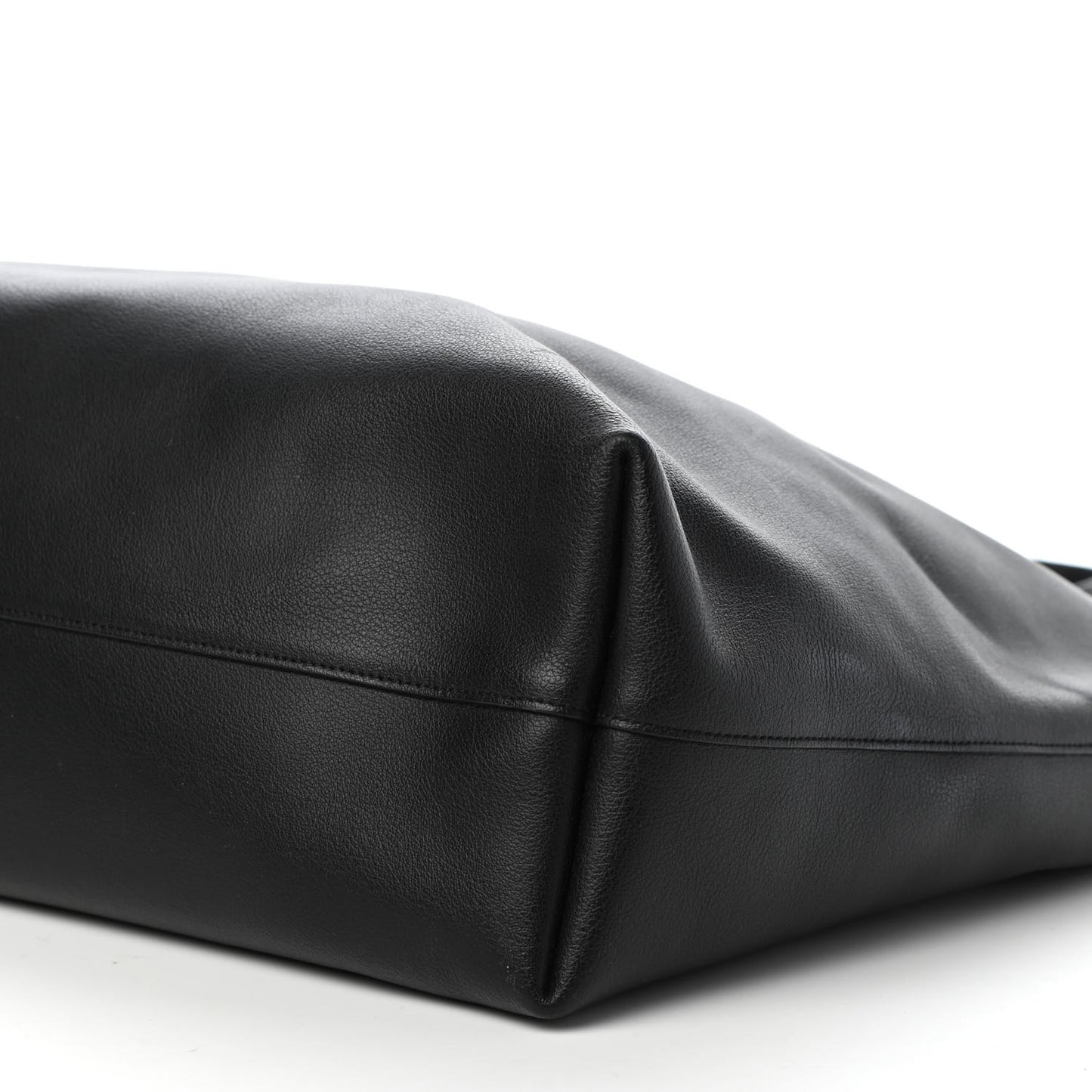 Calfskin Large Shopping Tote Black