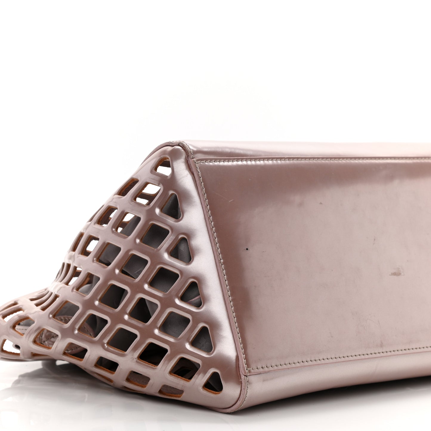 Metallic Patent Reef Jelly Basket MM Pink