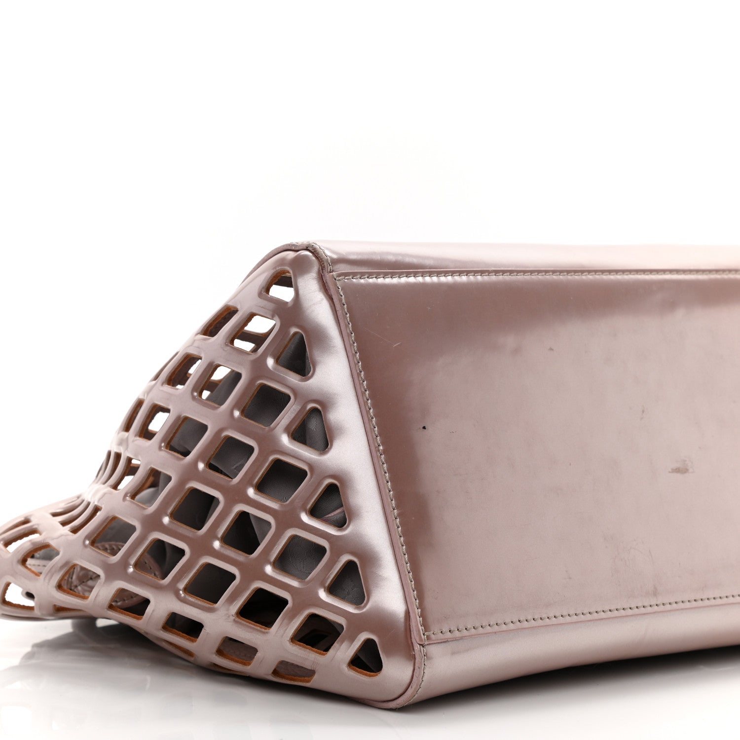 Louis Vuitton Metallic Patent Reef Jelly Basket MM Pink 8 of 14