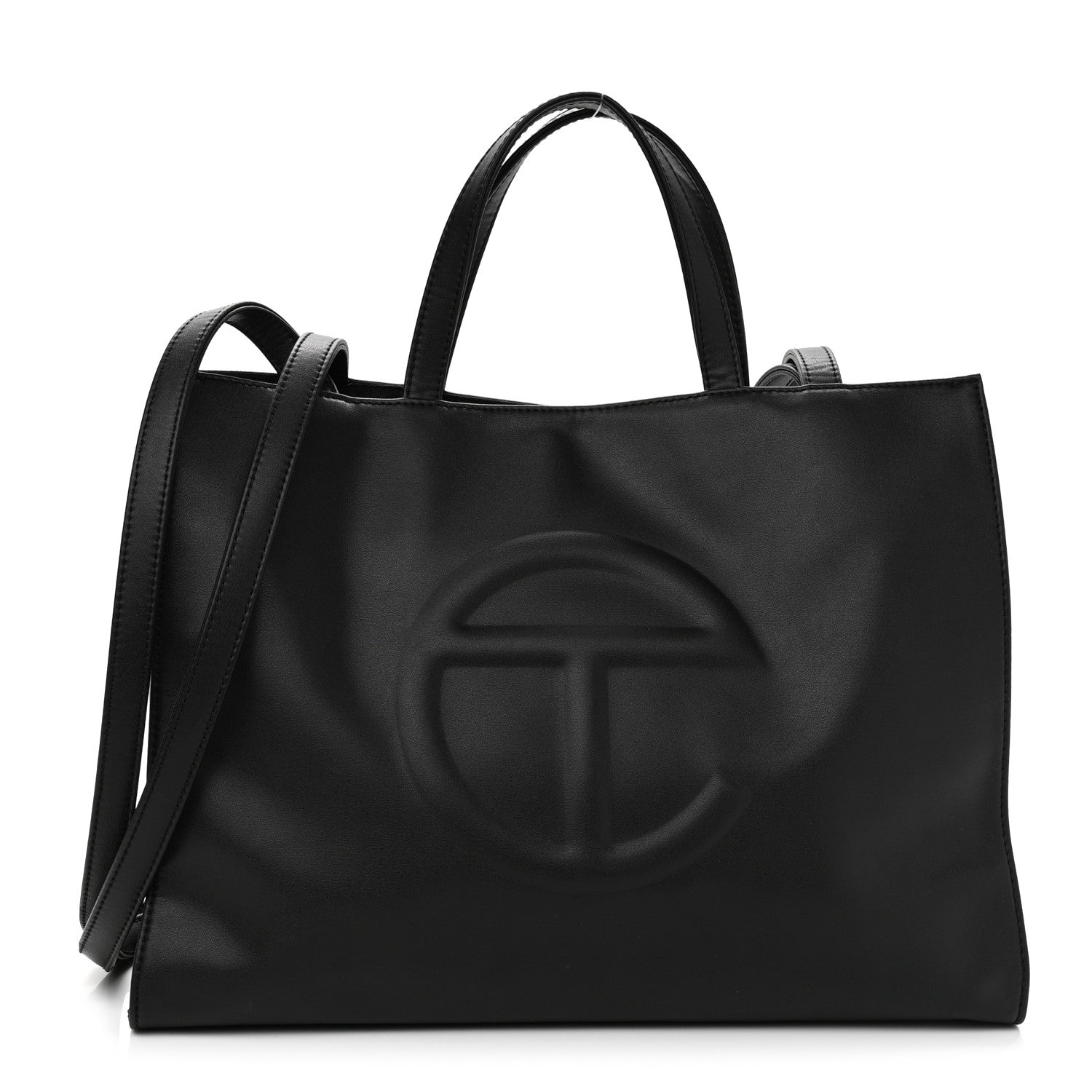 Telfar Vegan Leather Medium Shopping Bag Black 1 of 11