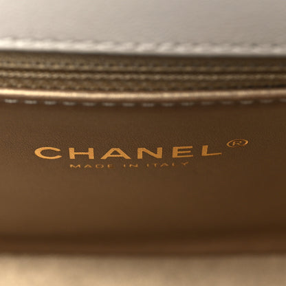 Chanel Lambskin Quilted La Parisienne Top Handle Flap White 6 of 9