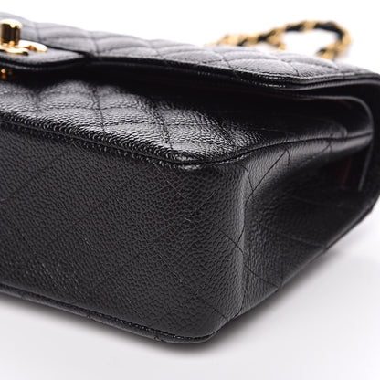 Chanel Caviar Quilted Medium Double Flap Black 9 of 10