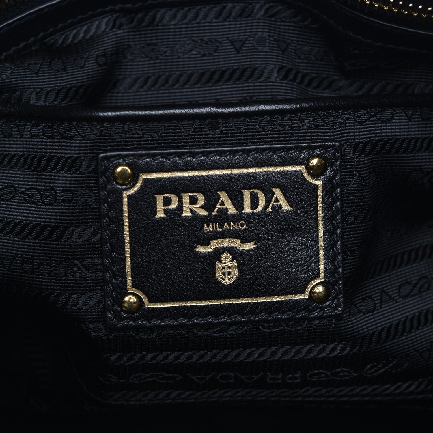 Prada Nappa Gaufre Tote Nero Black 6 of 9