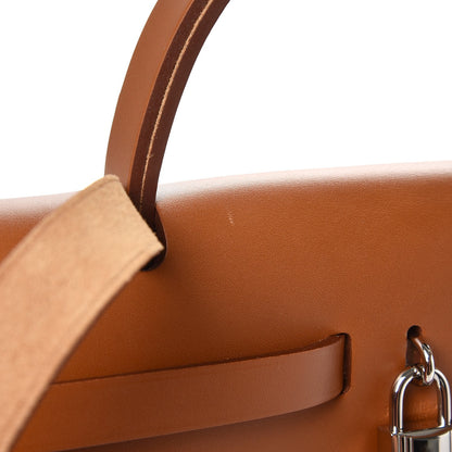 Hermes Vache Hunter Toile Herbag Zip 31 PM Rubis 9 of 9