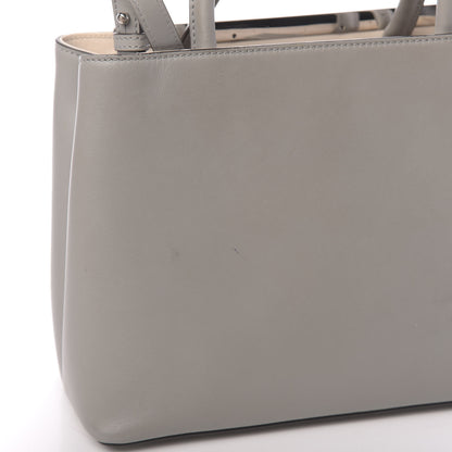 Fendi Vitello Cenury Petite 2Jours Tote Ghiaccio Camelia 7 of 13