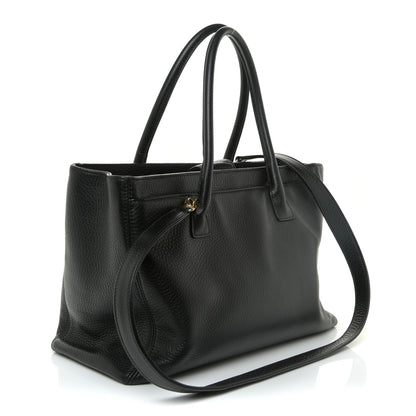 Chanel Calfskin Cerf Executive Shopper Tote Black 3 of 17