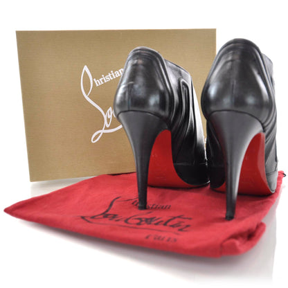 Christian Louboutin Leather Sigourney Ankle Booties 38 Black 3 of 6