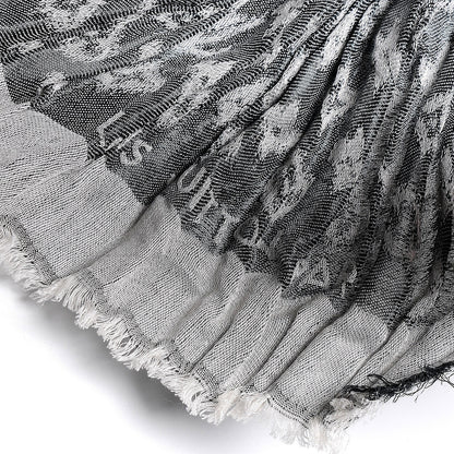 Louis Vuitton Silk Wool Monogram Ikat Scarf 4 of 5
