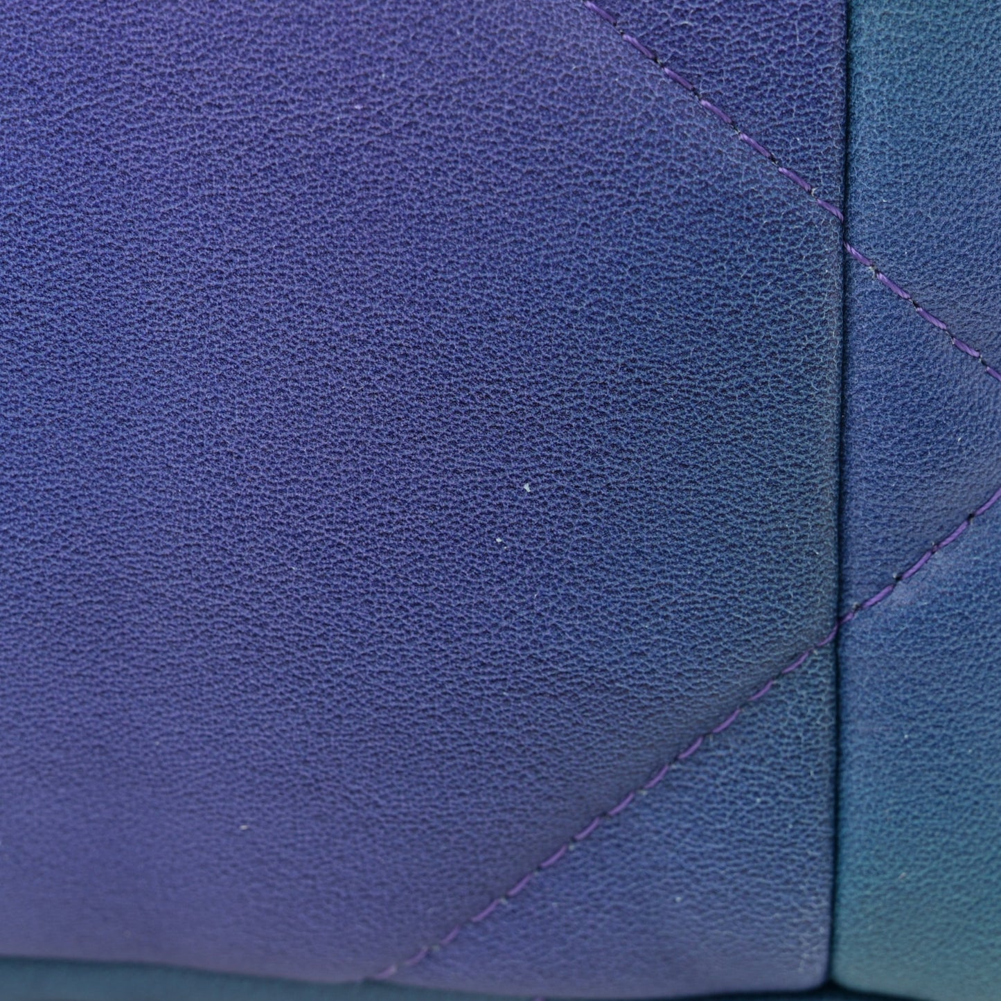 Tie Dye Calfskin Quilted Medium Chanel 19 Flap Blue Purple