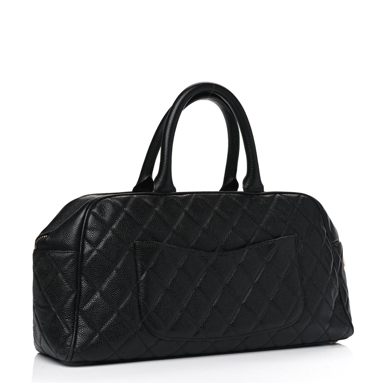 Chanel Caviar Quilted Large Bowler Black 2 of 8