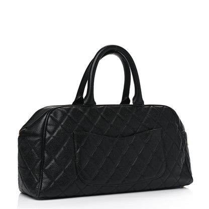 Chanel Caviar Quilted Large Bowler Black 2 of 8