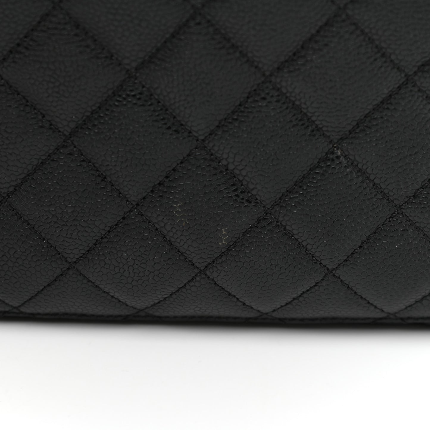 Caviar Quilted Grand Shopping Tote GST Black