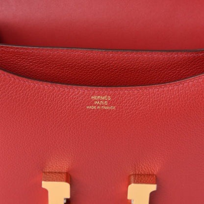 Hermes Evercolor Constance 18 Rouge Piment 6 of 17