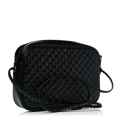 Gucci Calfskin Web Trapuntata Small GG Shoulder Bag Black 3 of 11