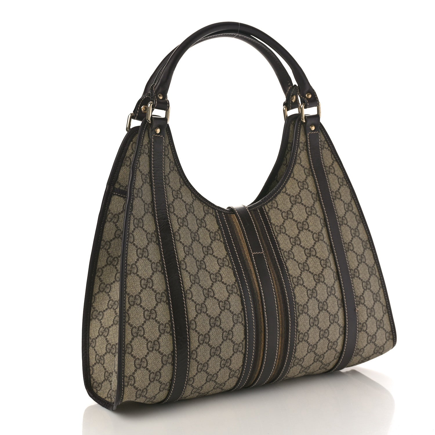 Gucci Monogram Medium Joy Shoulder Bag Dark Brown 3 of 9