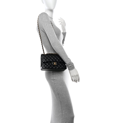 Chanel Lambskin Quilted Small Double Flap Black 2 of 10