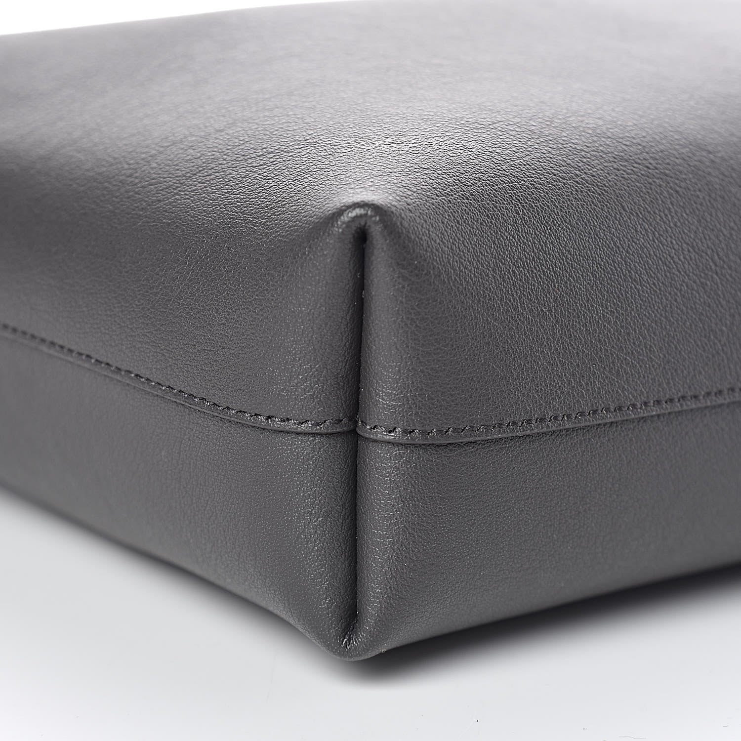 Saint Laurent Calfskin Toy Shopping Tote Earth Grey 8 of 9