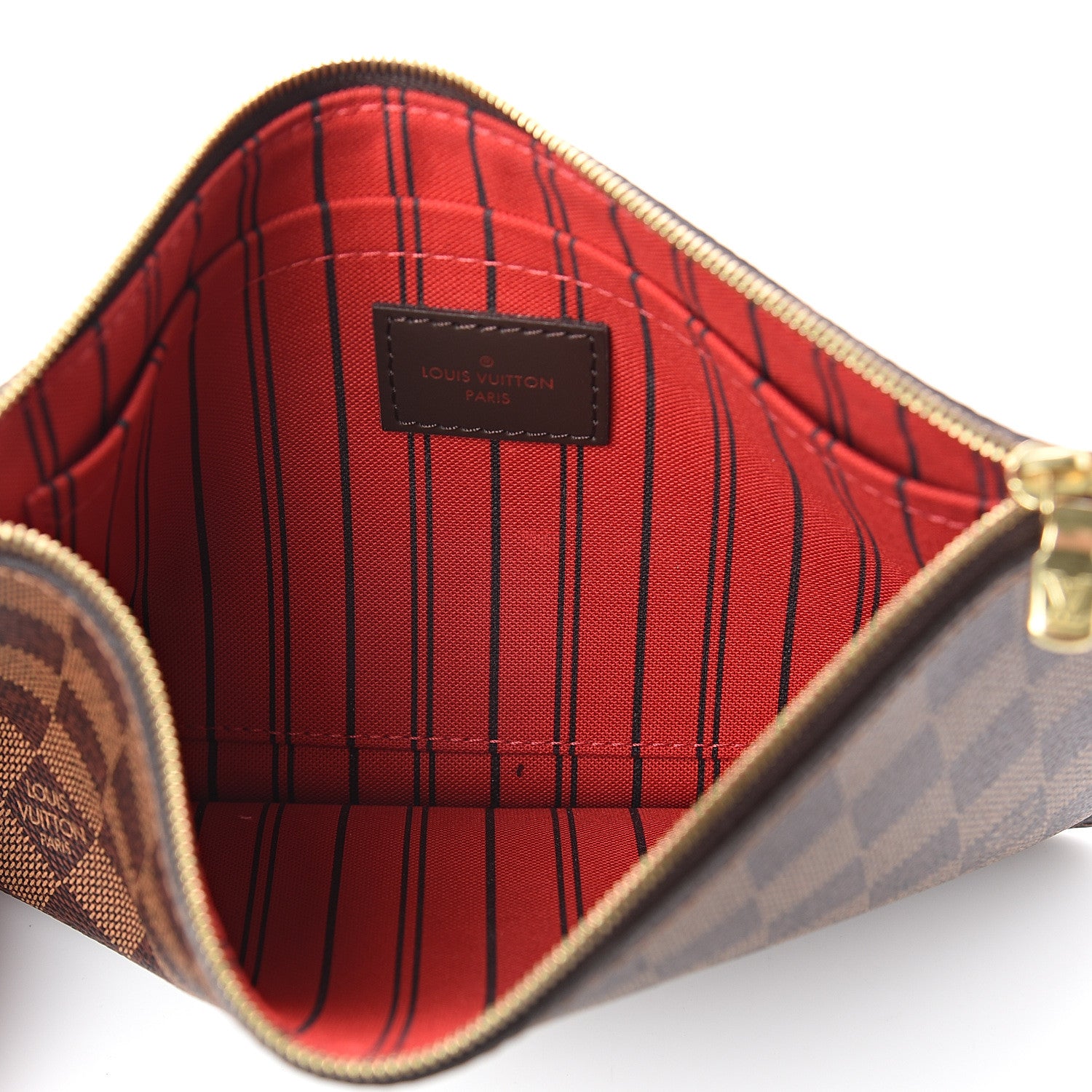 Louis Vuitton Damier Ebene Neverfull MM GM Pochette 4 of 5