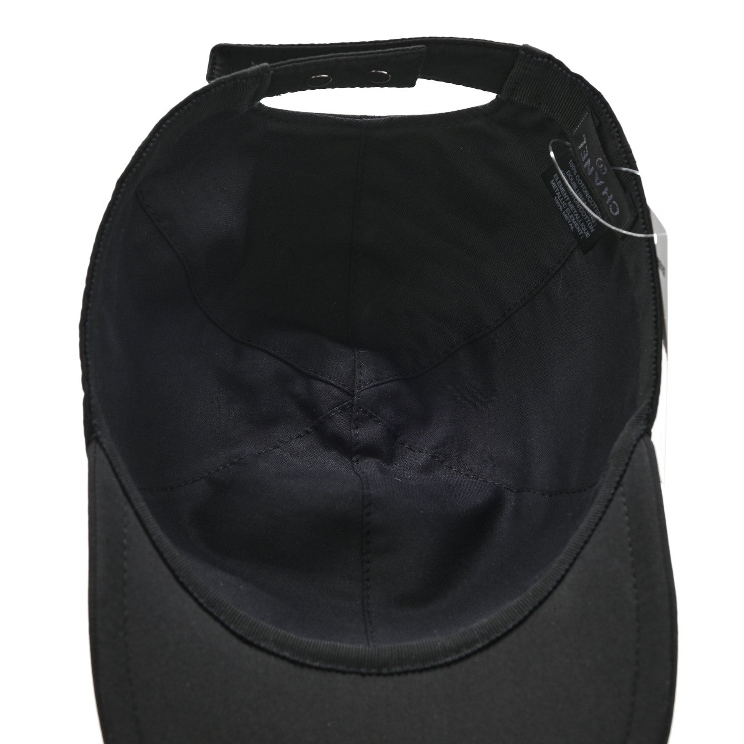 Chanel Cotton CC Cap Hat Black 7 of 11