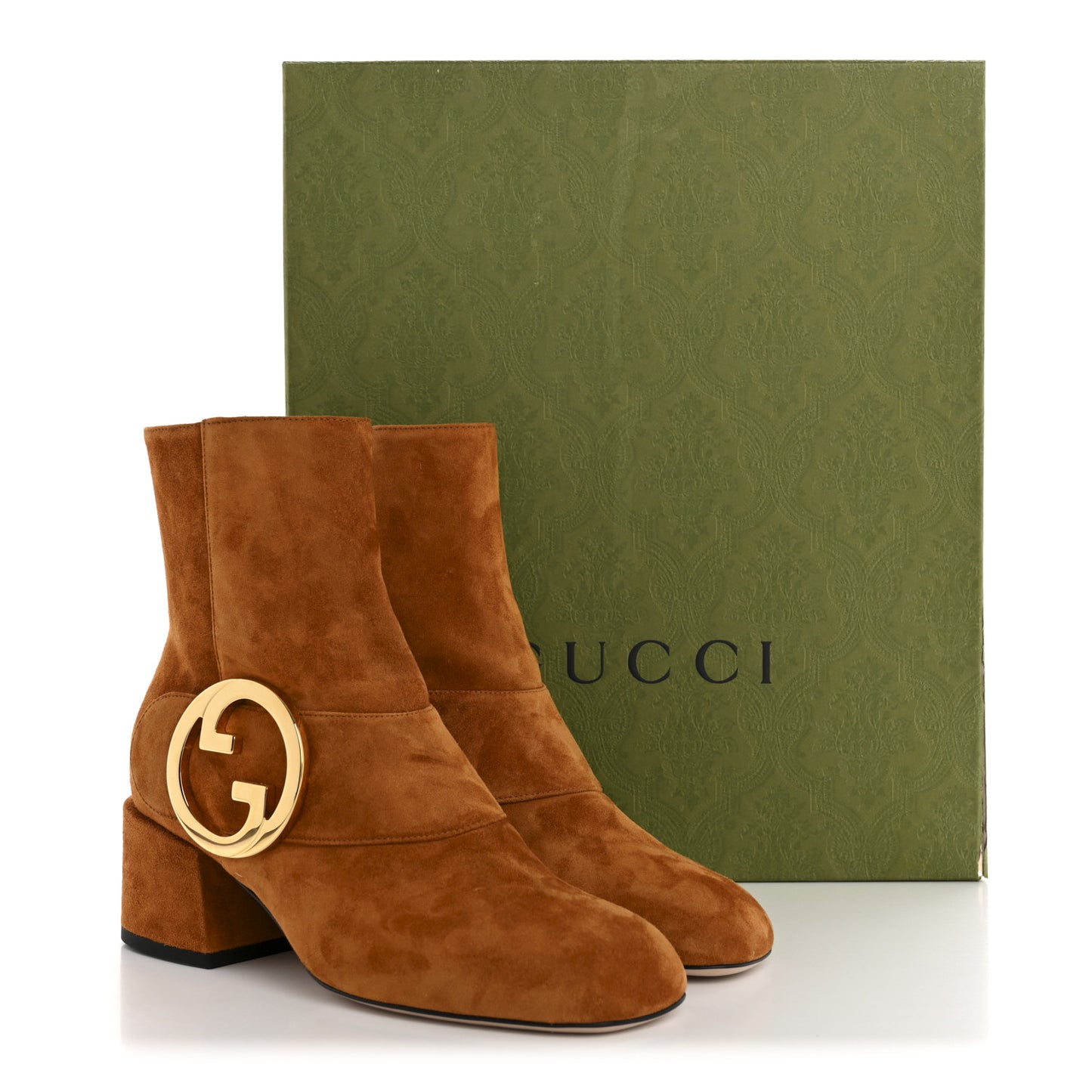 Suede Cachemire Blondie 55mm Ankle Boots 35 Blondie Cognac