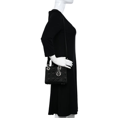 Christian Dior Satin Cannage Mini Lady Dior Black 2 of 11