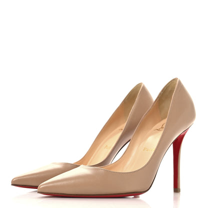 Christian Louboutin Nappa Apostrophy 100 Pumps 37 Nude 4 of 9