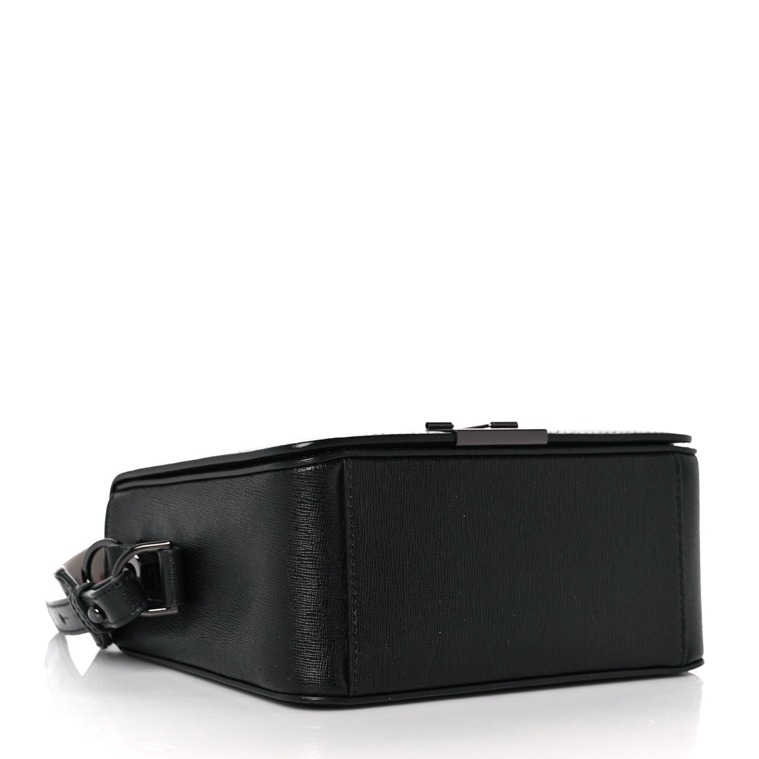 Off-White Calfskin Binder Clip Bag Black 3 of 8