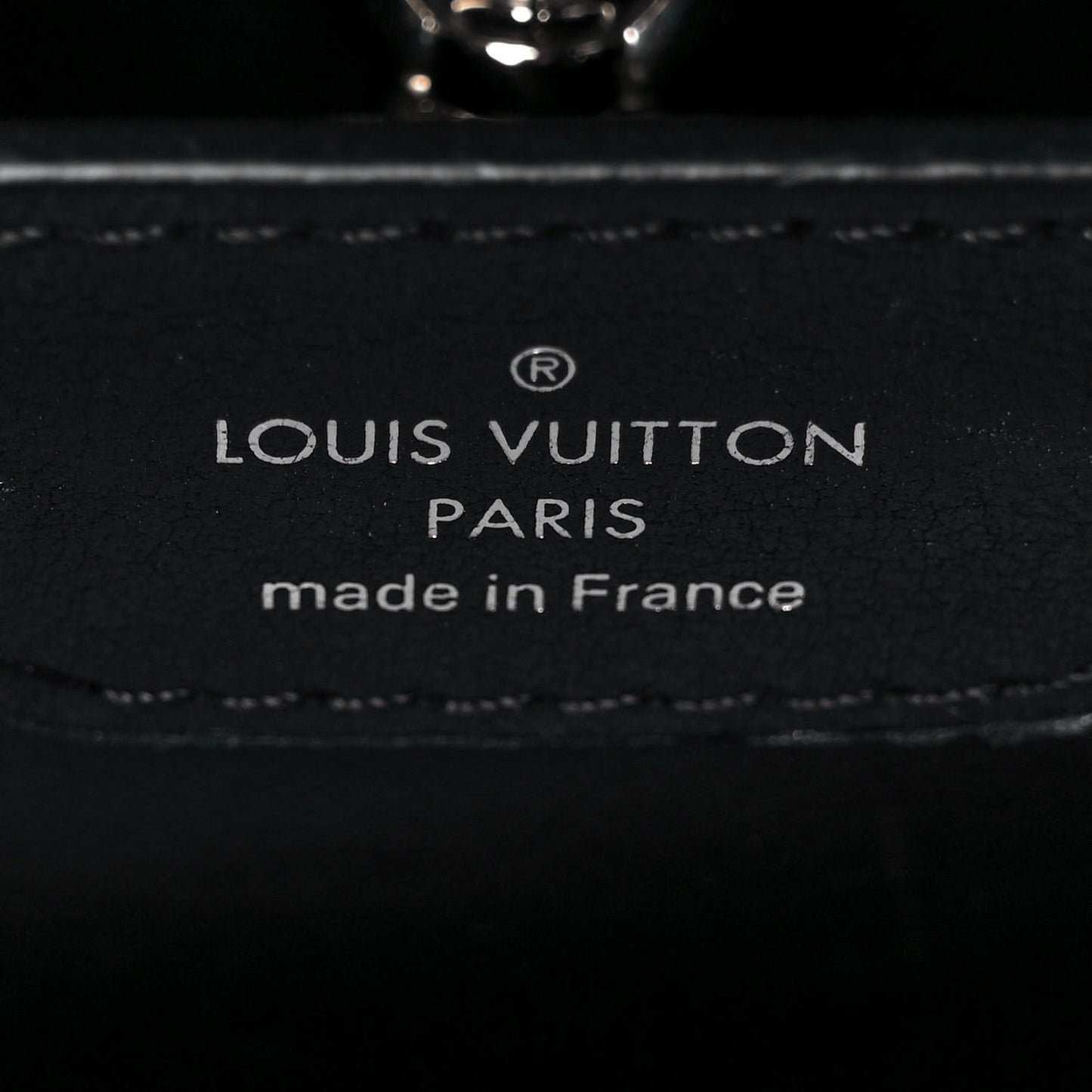 Smooth Calfskin Crystal Flowers Capucines BB Black