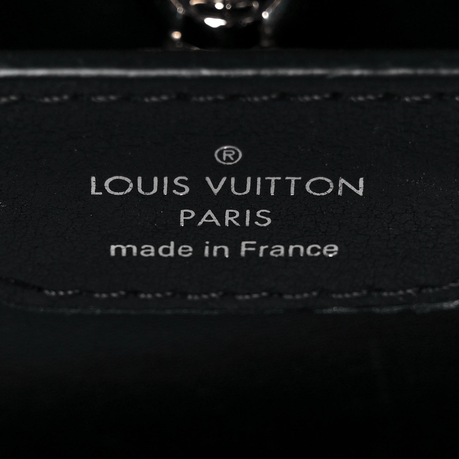 Louis Vuitton Smooth Calfskin Crystal Flowers Capucines BB Black 7 of 11