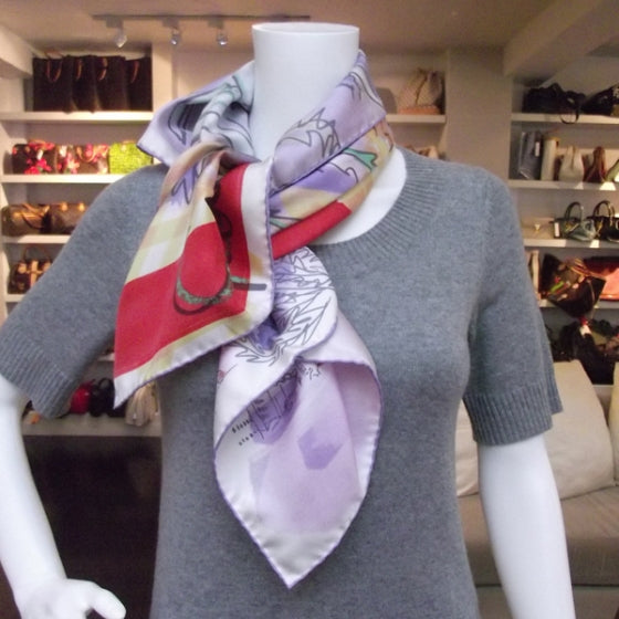 Chanel Silk Cote D'Azur Scarf Pink 11C 2 of 8