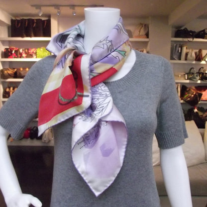 Chanel Silk Cote D'Azur Scarf Pink 11C 2 of 8