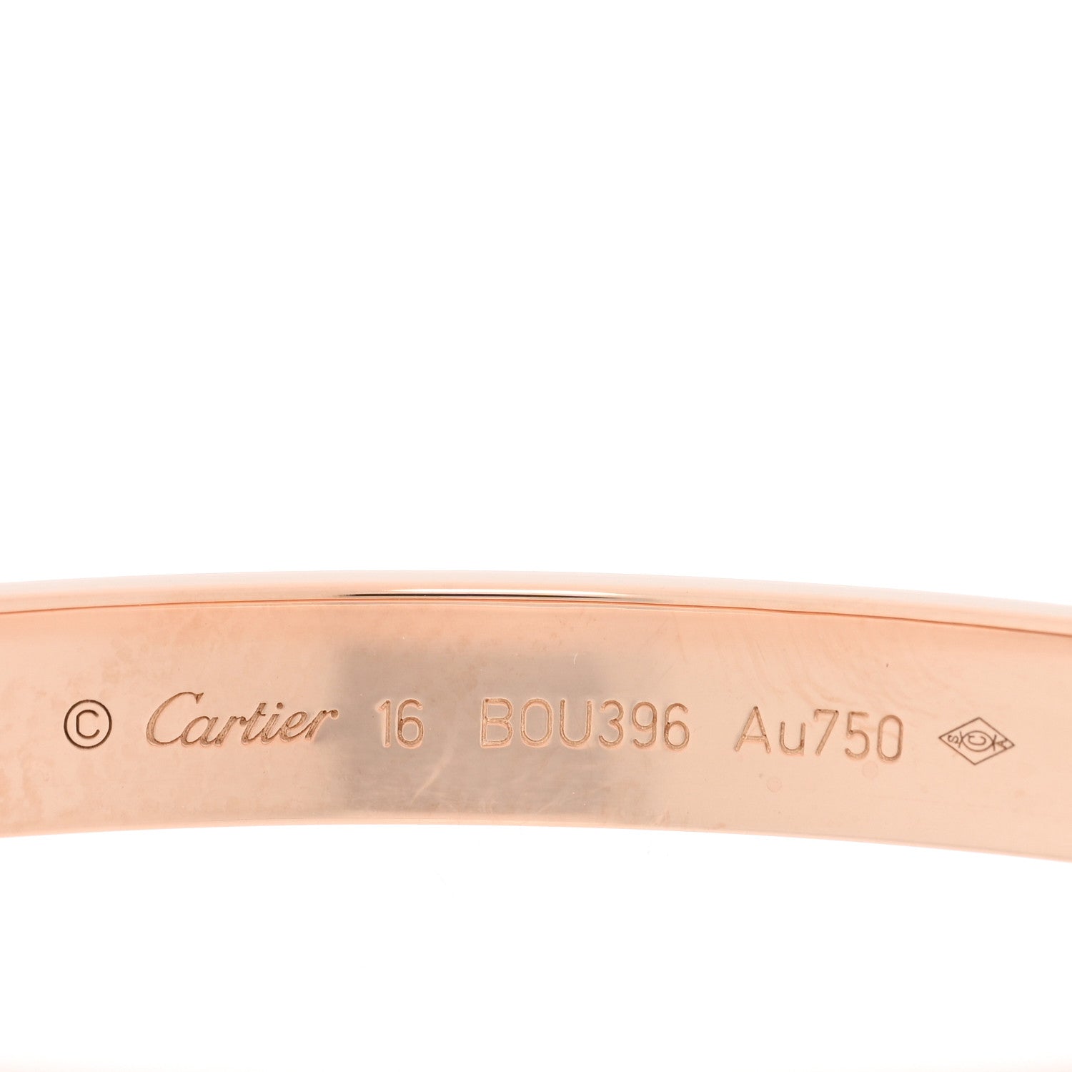 Cartier 18K Pink Gold LOVE Bracelet 16 4 of 6