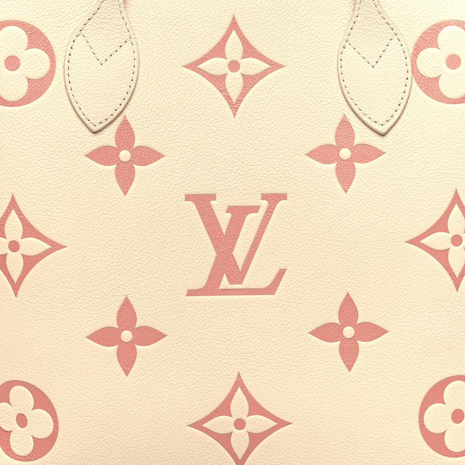 Louis Vuitton Empreinte Monogram Giant Neverfull MM Creme Rose Trianon 9 of 14