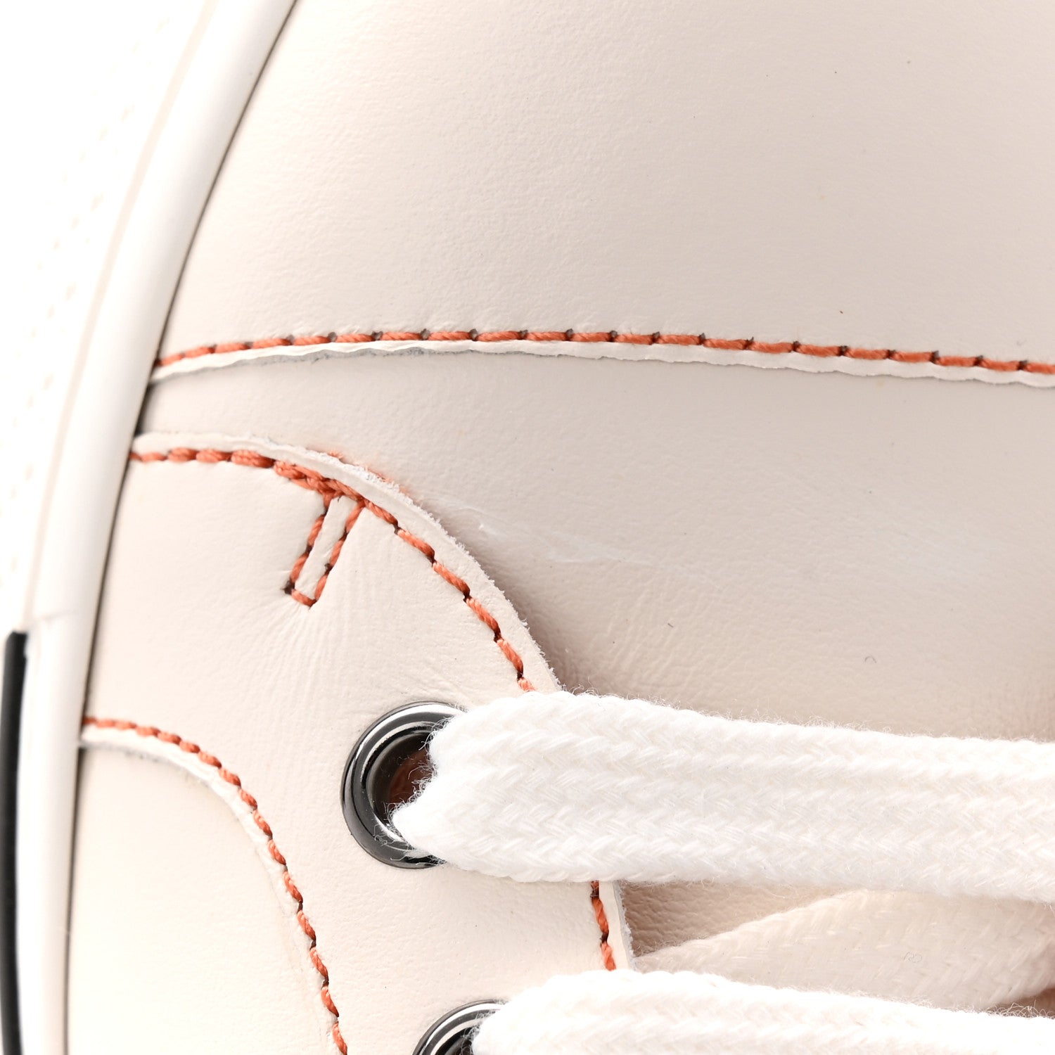 Hermes Calfskin Womens Voltage Sneakers 38 White Orange 10 of 10